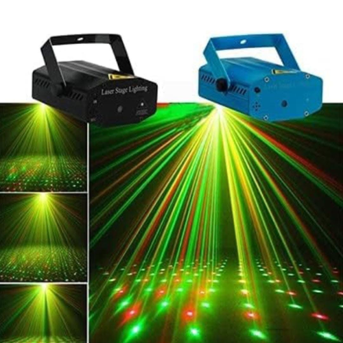 Mini RGB Laser + LED Stage Light for Parties